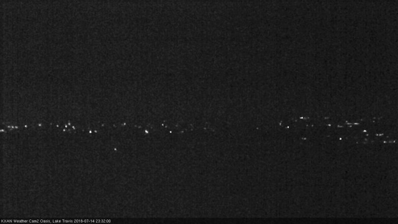 Lake Travis webcam, July 14, 2018 10:35 PM CT
