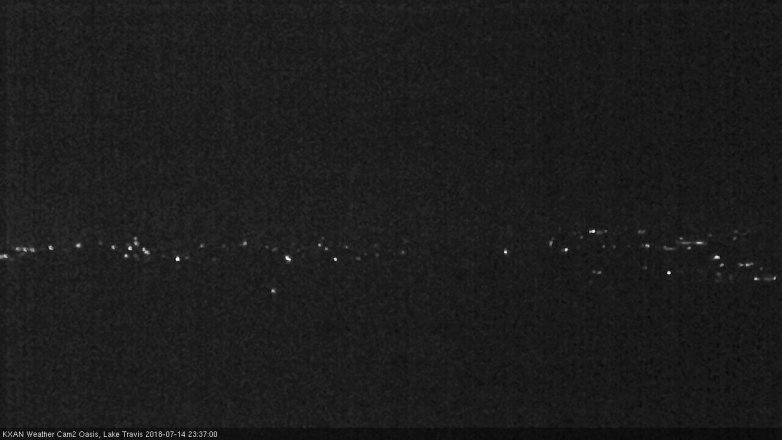 Lake Travis webcam, July 14, 2018 10:40 PM CT