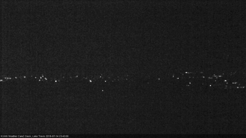 Lake Travis webcam, July 14, 2018 10:45 PM CT