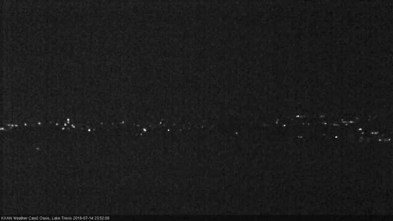 Lake Travis webcam, July 14, 2018 10:55 PM CT