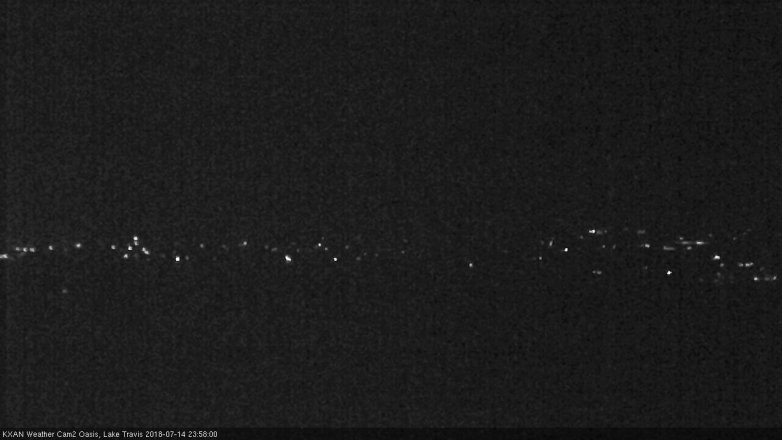 Lake Travis webcam, July 14, 2018 11:00 PM CT