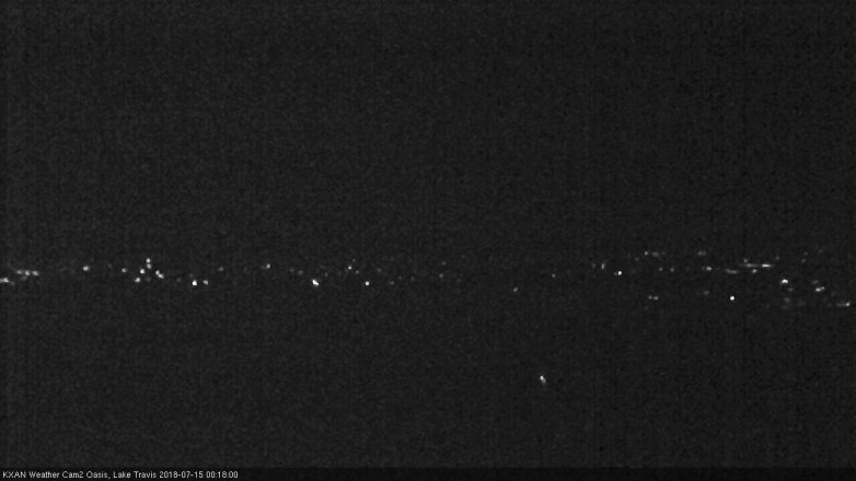 Lake Travis webcam, July 14, 2018 11:20 PM CT