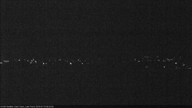 Lake Travis webcam, July 14, 2018 11:35 PM CT
