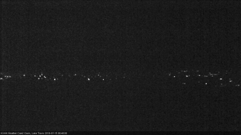 Lake Travis webcam, July 14, 2018 11:50 PM CT