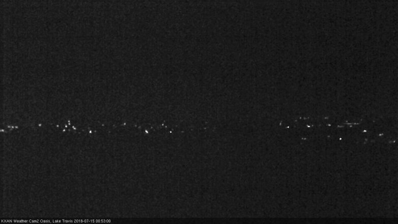 Lake Travis webcam, July 14, 2018 11:55 PM CT