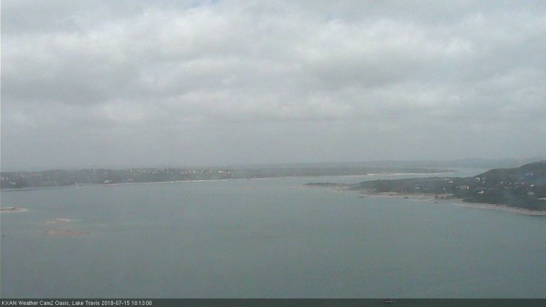 Lake Travis webcam, July 15, 2018 9:15 AM CT