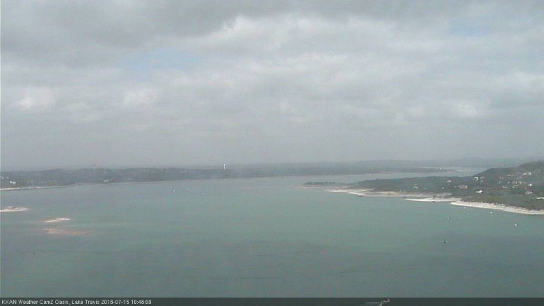 Lake Travis webcam, July 15, 2018 9:50 AM CT