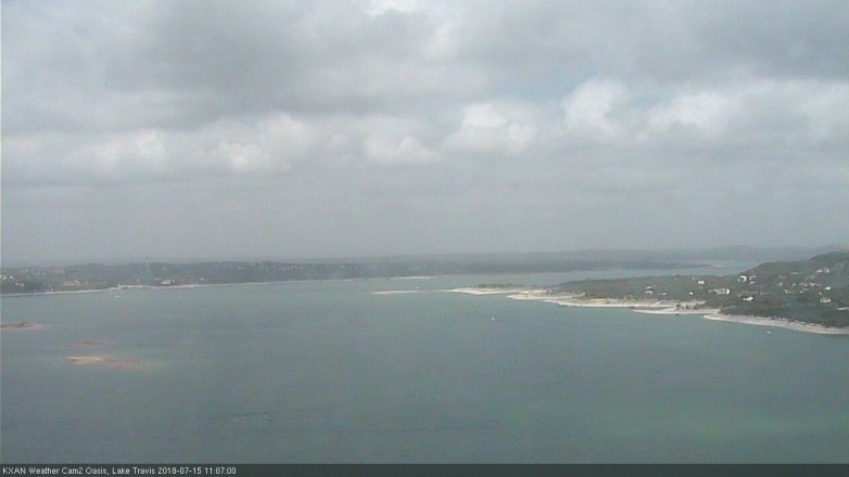 Lake Travis webcam, July 15, 2018 10:10 AM CT