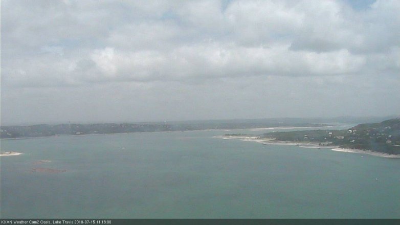 Lake Travis webcam, July 15, 2018 10:20 AM CT