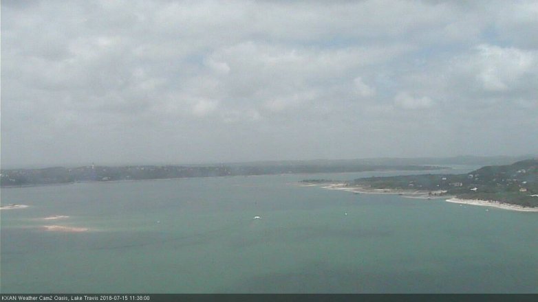 Lake Travis webcam, July 15, 2018 10:40 AM CT