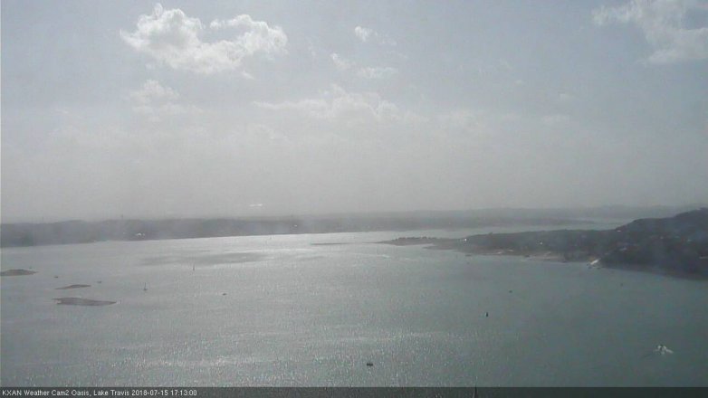 Lake Travis webcam, July 15, 2018 4:15 PM CT