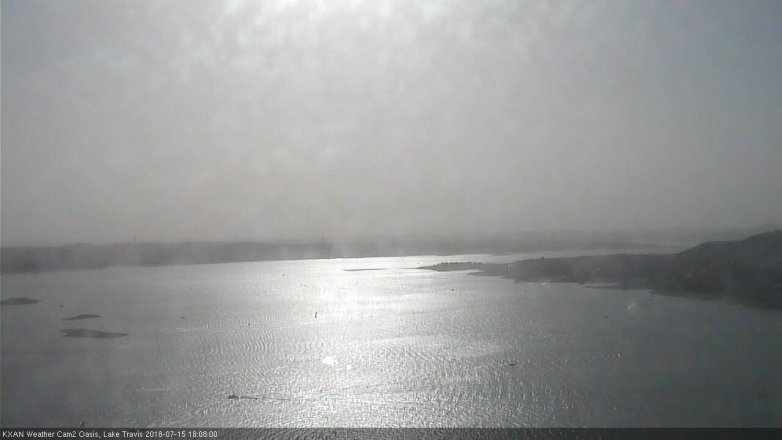 Lake Travis webcam, July 15, 2018 5:10 PM CT