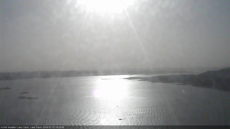 Lake Travis webcam, July 15, 2018 5:35 PM CT