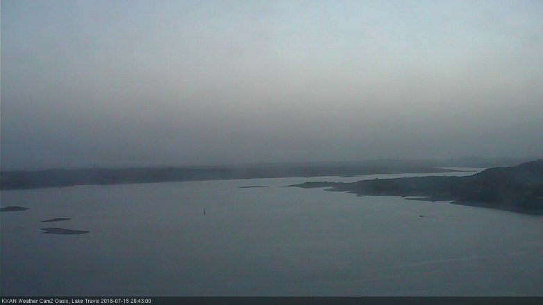 Lake Travis webcam, July 15, 2018 7:45 PM CT