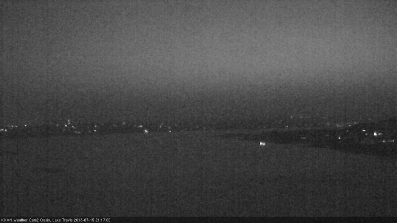 Lake Travis webcam, July 15, 2018 8:20 PM CT