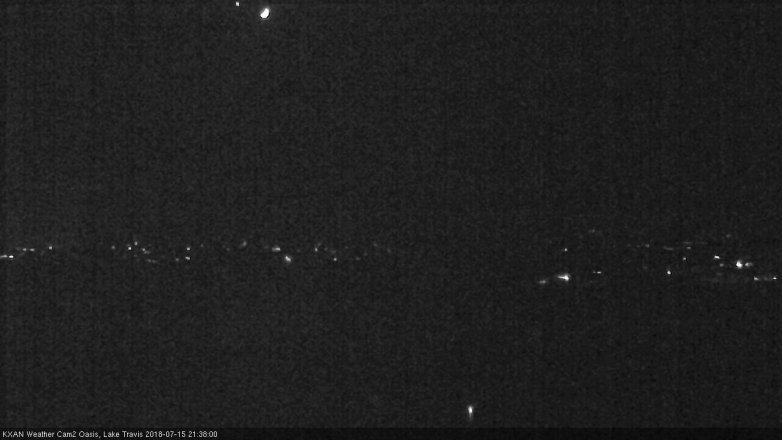 Lake Travis webcam, July 15, 2018 8:40 PM CT