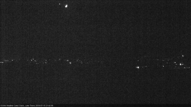 Lake Travis webcam, July 15, 2018 8:45 PM CT