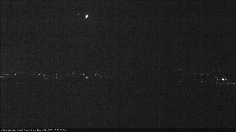Lake Travis webcam, July 15, 2018 8:55 PM CT