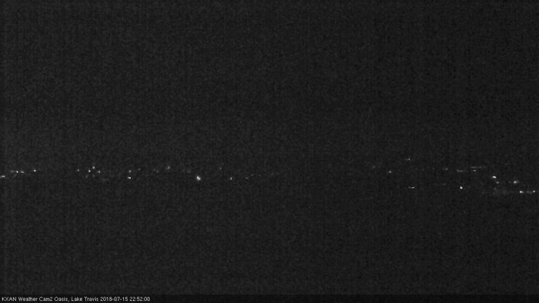 Lake Travis webcam, July 15, 2018 9:55 PM CT