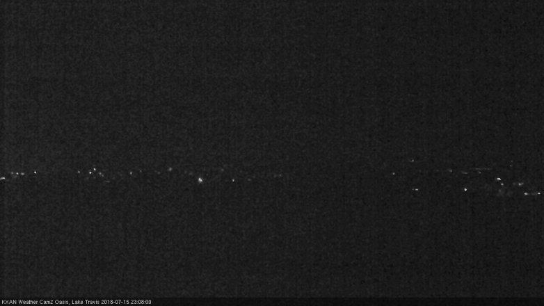 Lake Travis webcam, July 15, 2018 10:10 PM CT