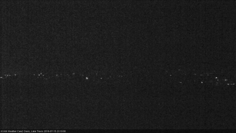 Lake Travis webcam, July 15, 2018 10:20 PM CT