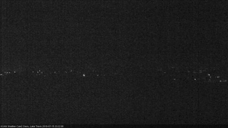 Lake Travis webcam, July 15, 2018 10:25 PM CT