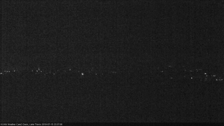 Lake Travis webcam, July 15, 2018 10:40 PM CT
