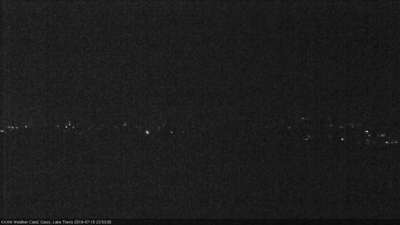 Lake Travis webcam, July 15, 2018 10:55 PM CT