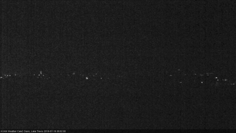 Lake Travis webcam, July 15, 2018 11:05 PM CT