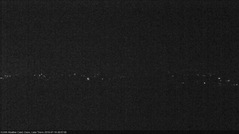 Lake Travis webcam, July 15, 2018 11:10 PM CT