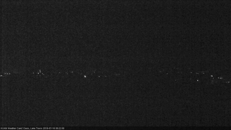 Lake Travis webcam, July 15, 2018 11:25 PM CT