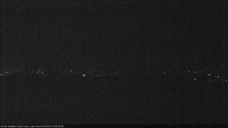 Lake Travis webcam, July 15, 2018 11:30 PM CT