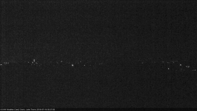 Lake Travis webcam, July 15, 2018 11:40 PM CT