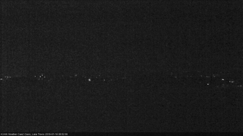 Lake Travis webcam, July 15, 2018 11:55 PM CT