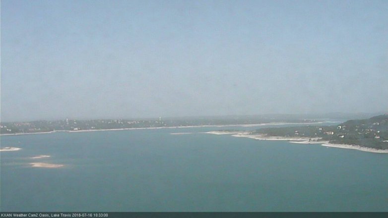Lake Travis webcam, July 16, 2018 9:35 AM CT
