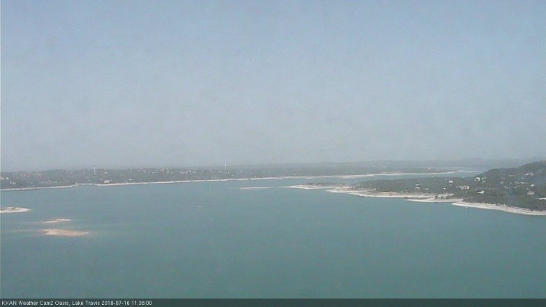 Lake Travis webcam, July 16, 2018 10:40 AM CT