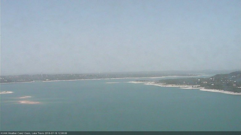 Lake Travis webcam, July 16, 2018 11:10 AM CT