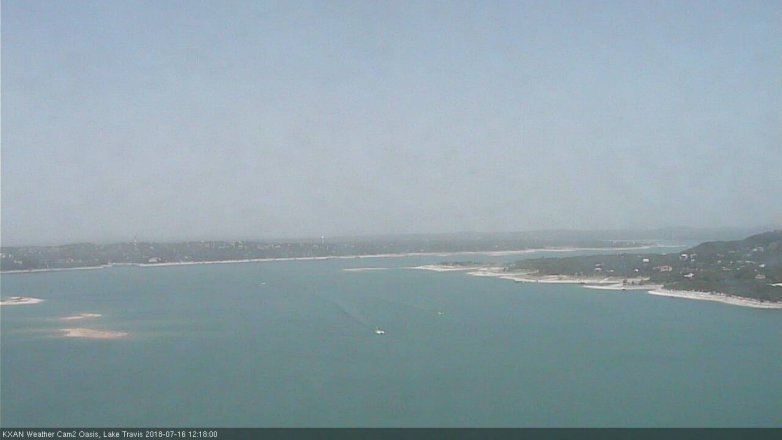 Lake Travis webcam, July 16, 2018 11:20 AM CT