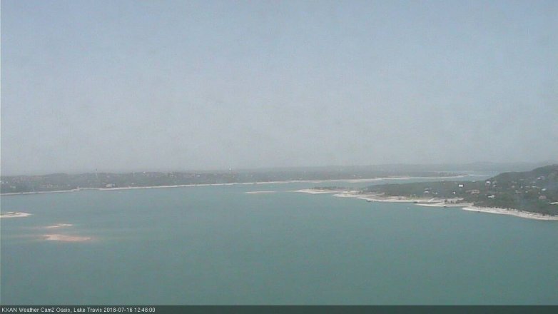 Lake Travis webcam, July 16, 2018 11:50 AM CT
