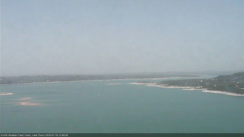 Lake Travis webcam, July 16, 2018 12:10 PM CT