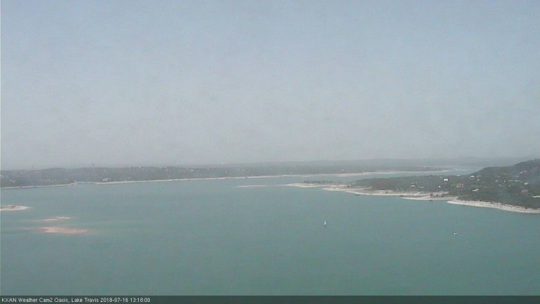 Lake Travis webcam, July 16, 2018 12:20 PM CT