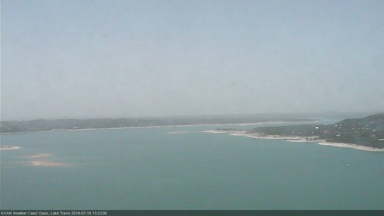 Lake Travis webcam, July 16, 2018 12:25 PM CT