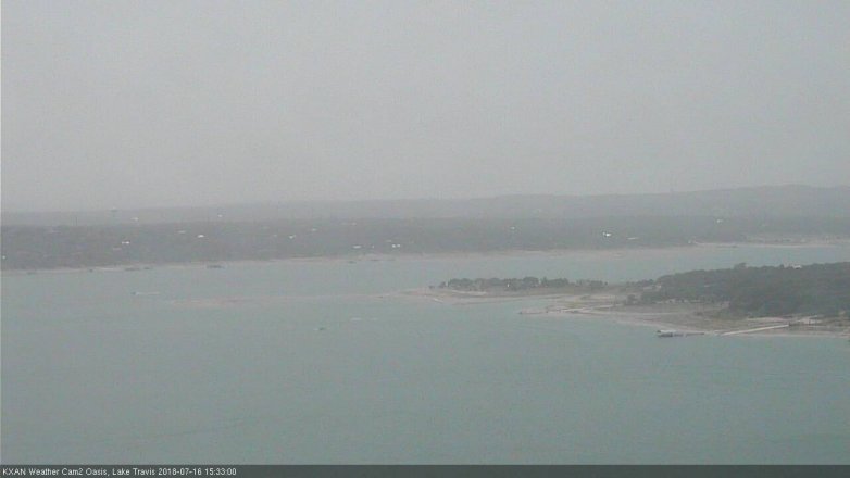 Lake Travis webcam, July 16, 2018 2:35 PM CT