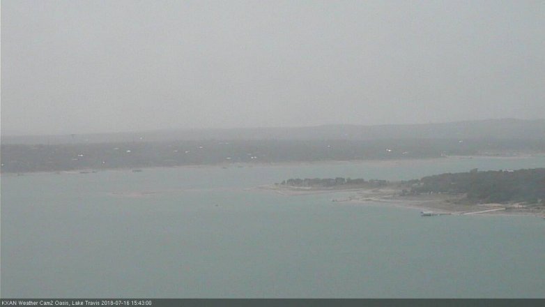 Lake Travis webcam, July 16, 2018 2:45 PM CT