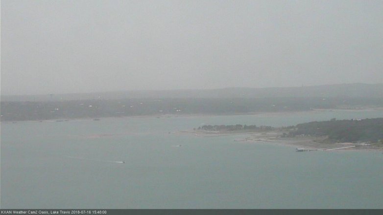 Lake Travis webcam, July 16, 2018 2:50 PM CT