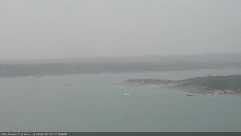 Lake Travis webcam, July 16, 2018 3:10 PM CT