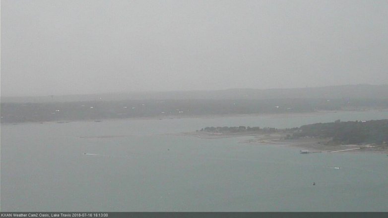 Lake Travis webcam, July 16, 2018 3:15 PM CT
