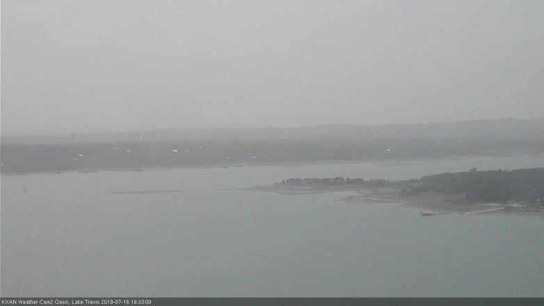 Lake Travis webcam, July 16, 2018 3:35 PM CT