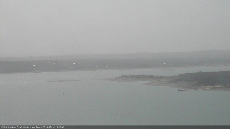 Lake Travis webcam, July 16, 2018 3:40 PM CT