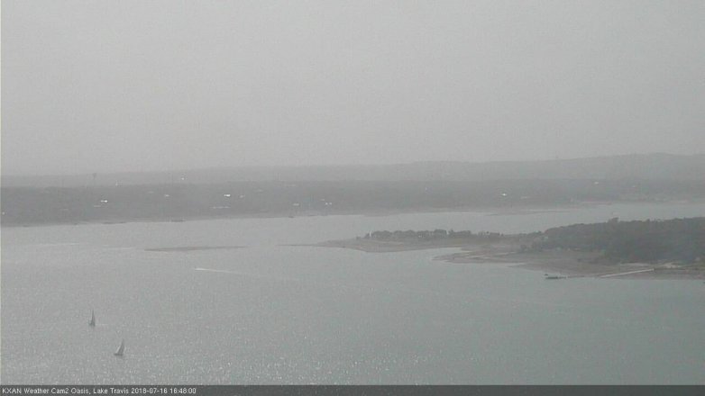 Lake Travis webcam, July 16, 2018 3:50 PM CT
